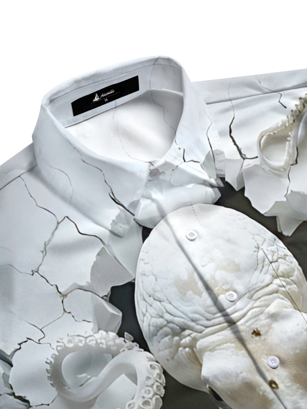 Octopus Print Men's Pocket Short Sleeve Shirts