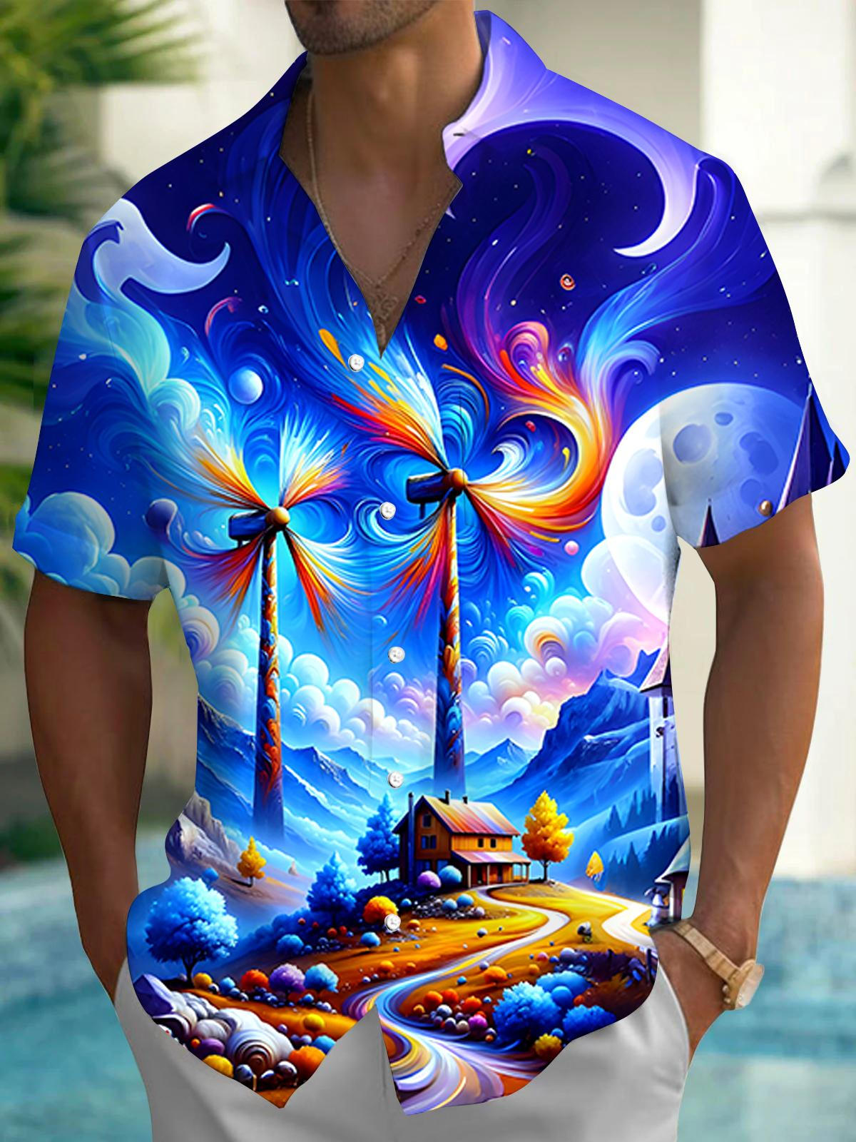 Big Windmill Men's Pocket Short Sleeve Shirts