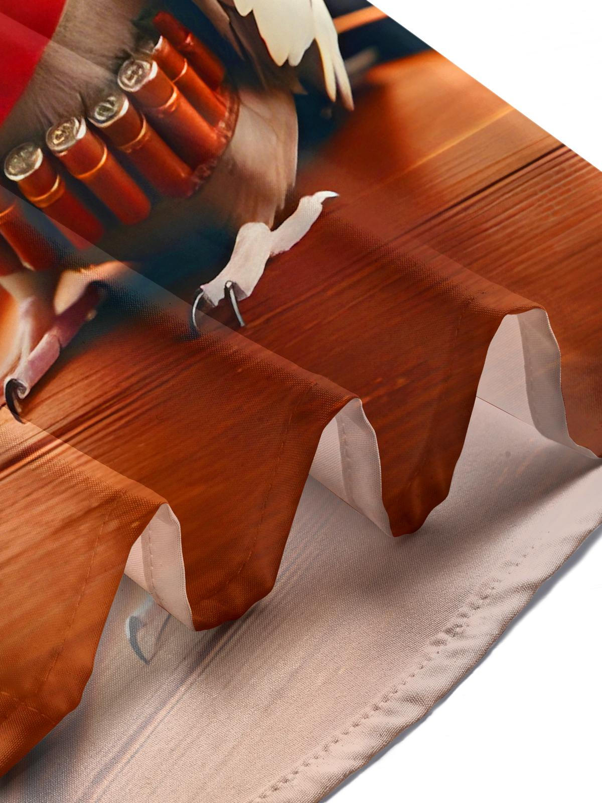 Funny Parrot Western Cowboy Men's Pocket Long Sleeve Shirts