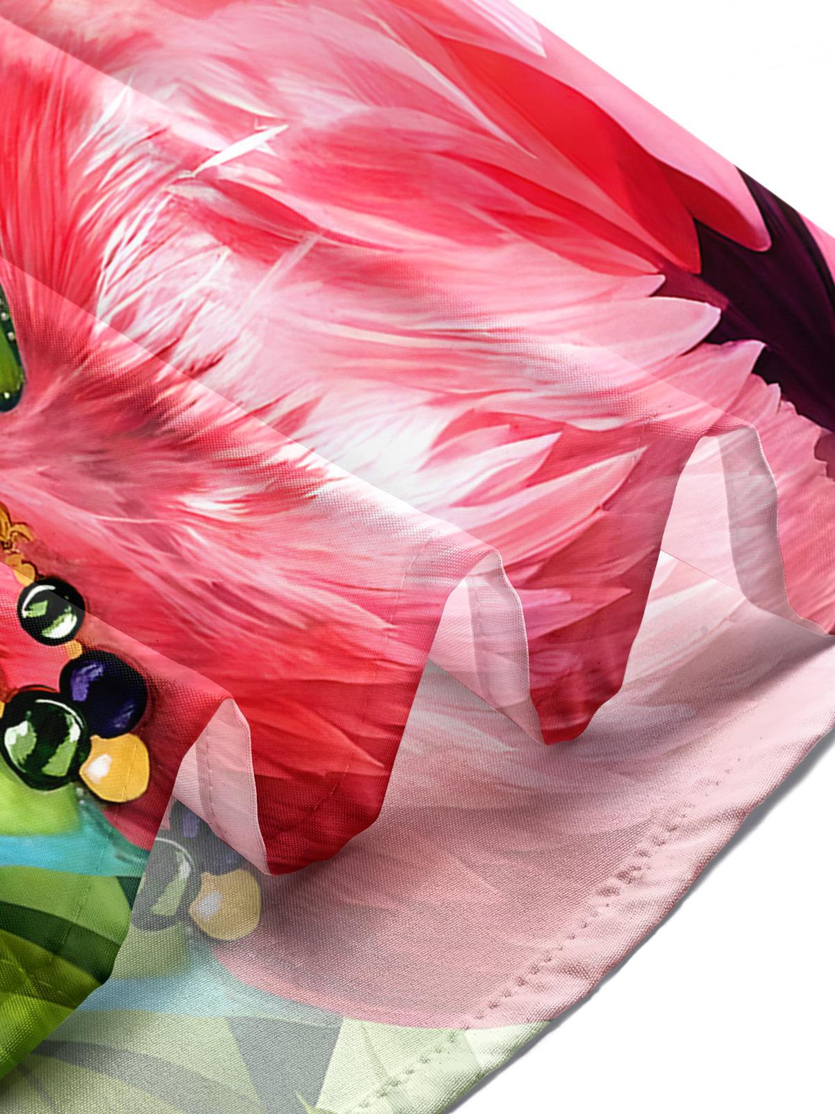 Flamingo Men's Pocket Short Sleeve Shirts