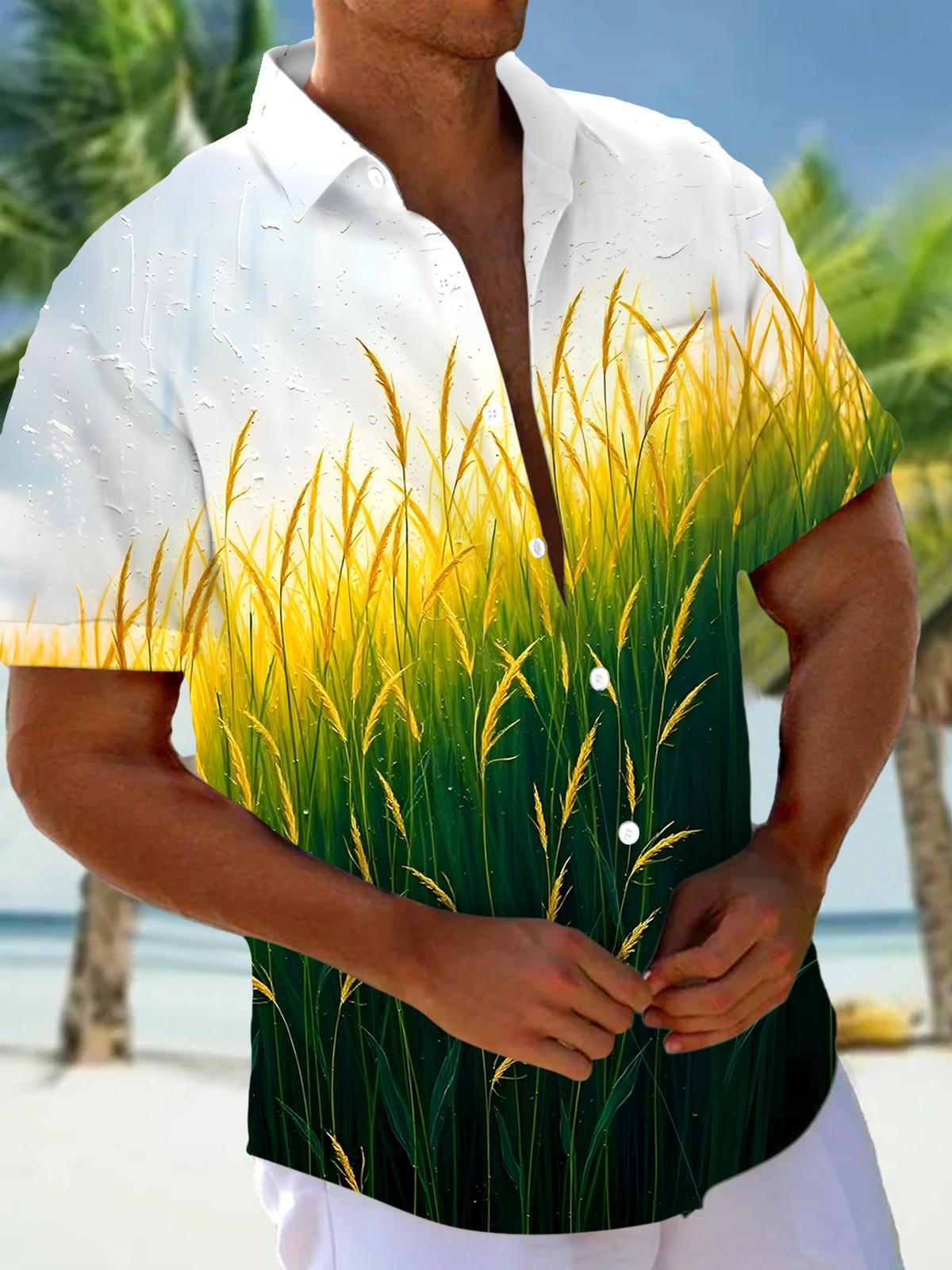 Plant Men's Pocket Short Sleeve Shirts