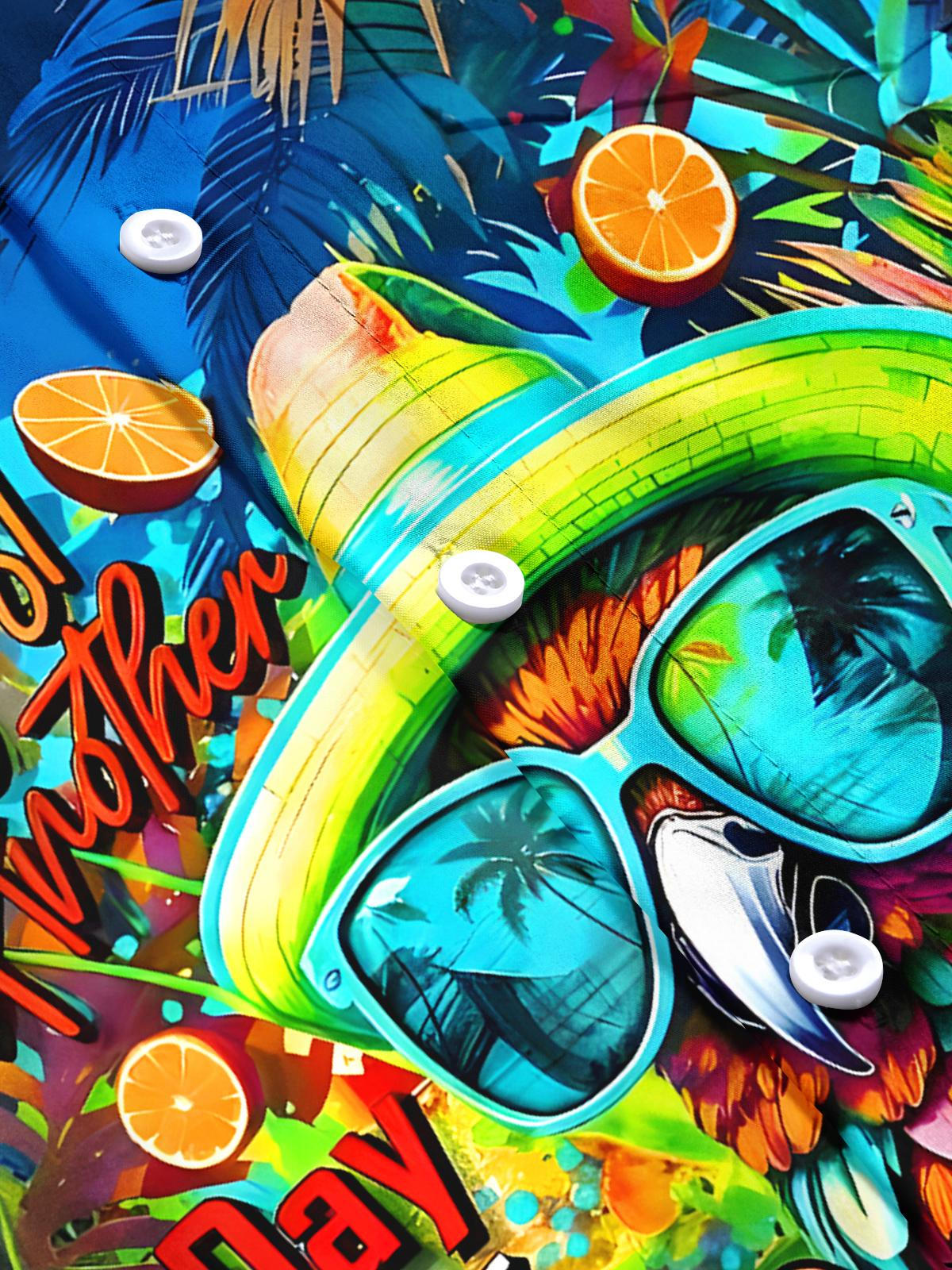 Parrot Men's Pocket Short Sleeve Shirts