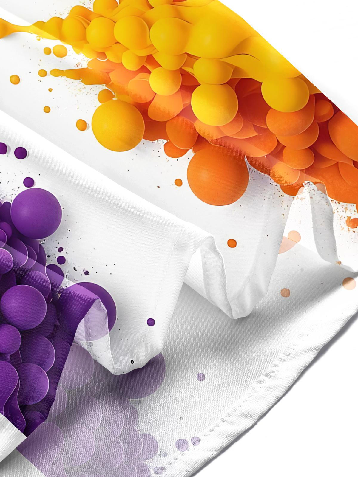 Abstract Print Men's Pocket Short Sleeve Shirts