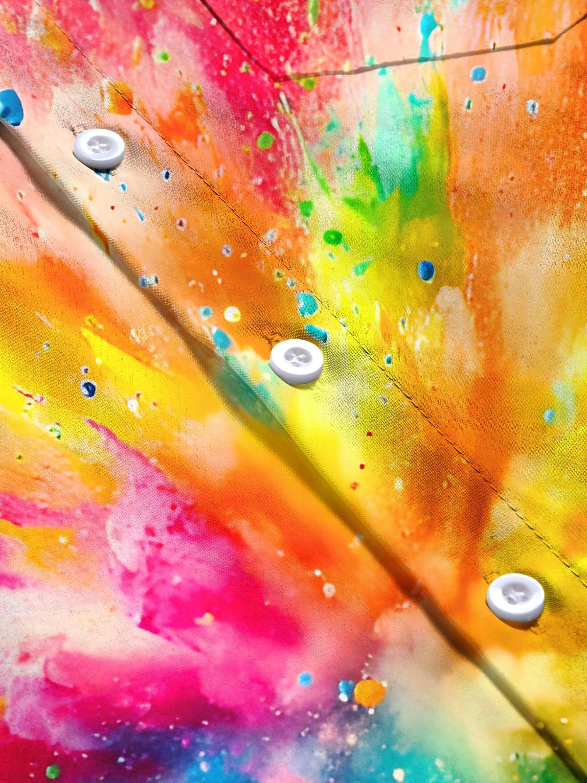 Tie Dye Men's Pocket Short Sleeve Shirts