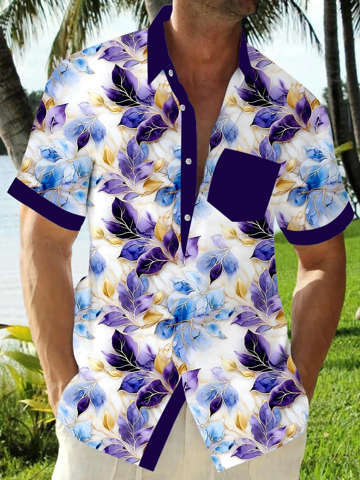 Leaf Men's Pocket Short Sleeve Shirts