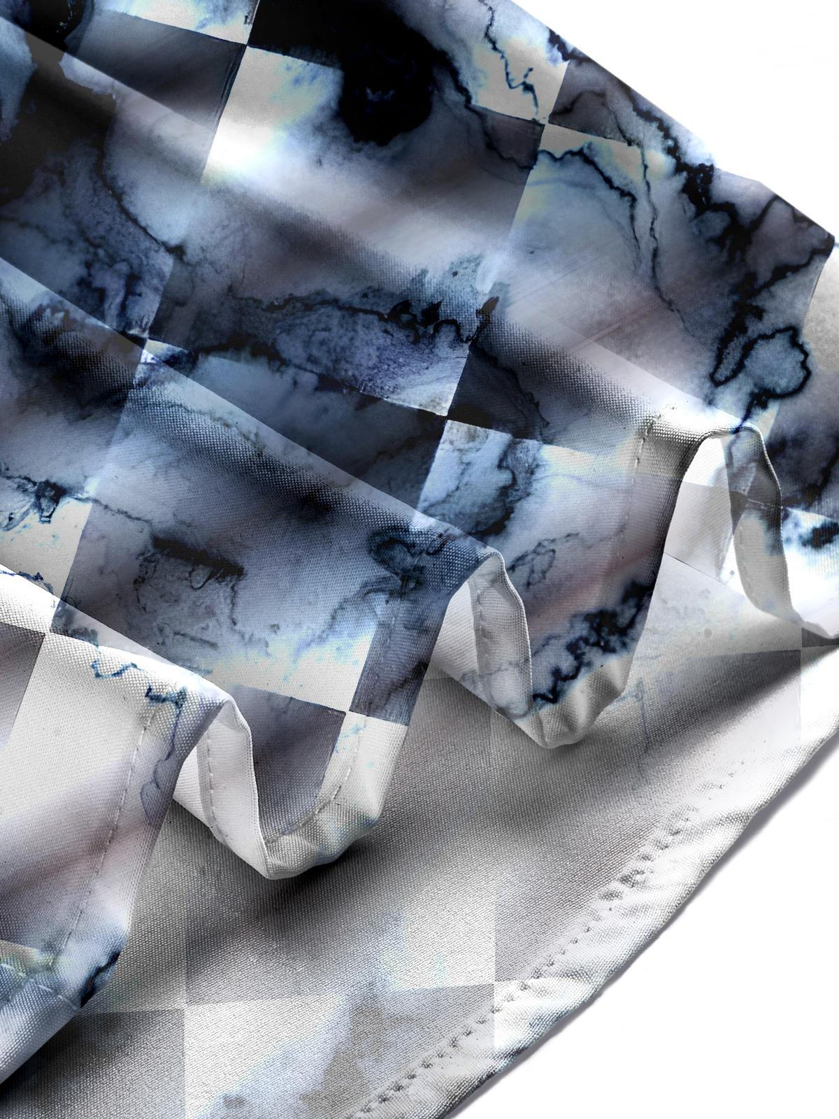 Geometry Abstract Men's Pocket Short Sleeve Shirts