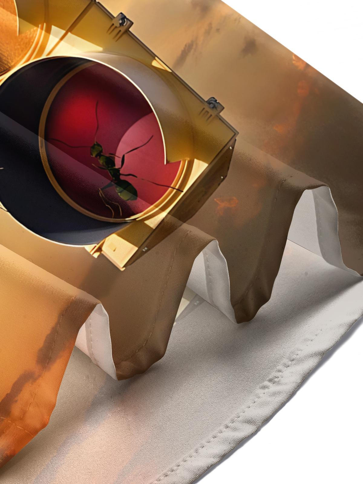 Traffic light Ant Print Men's Pocket Short Sleeve Shirts