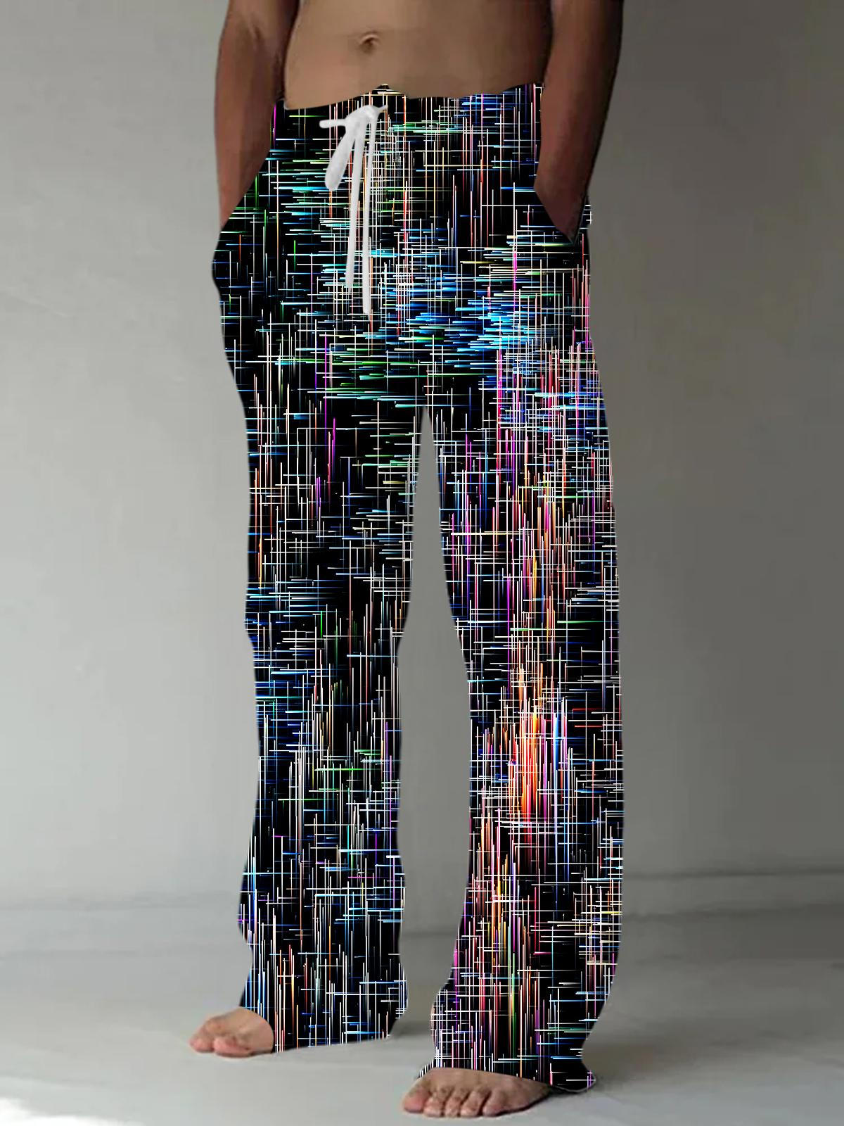 Line Men's Casual Elastic Waist Pants