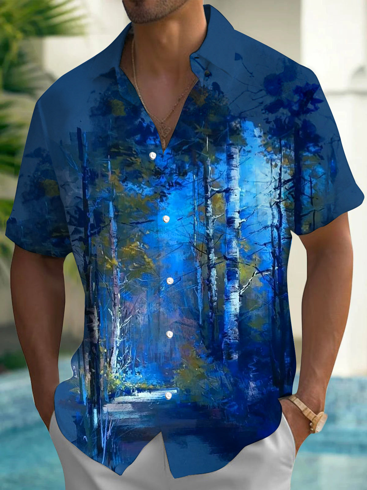 Tree Men's Pocket Short Sleeve Shirts
