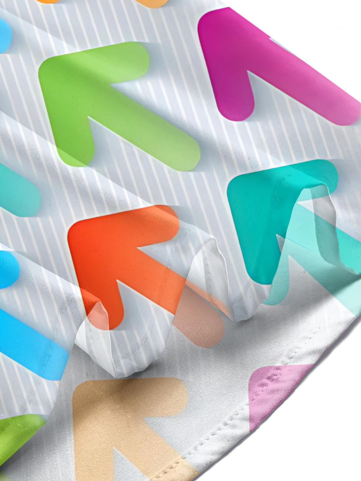 Colorful Arrow Print Men's Pocket Short Sleeve Shirts