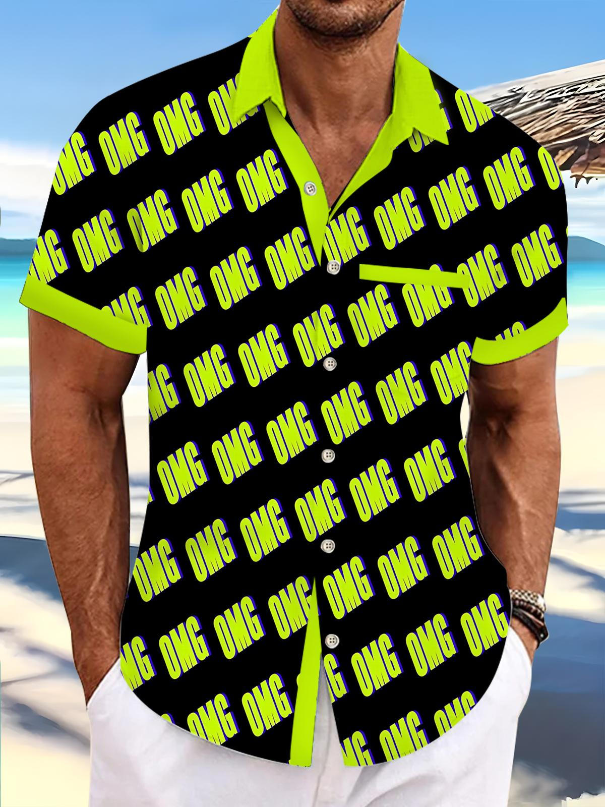 OMG Men's Pocket Short Sleeve Shirts