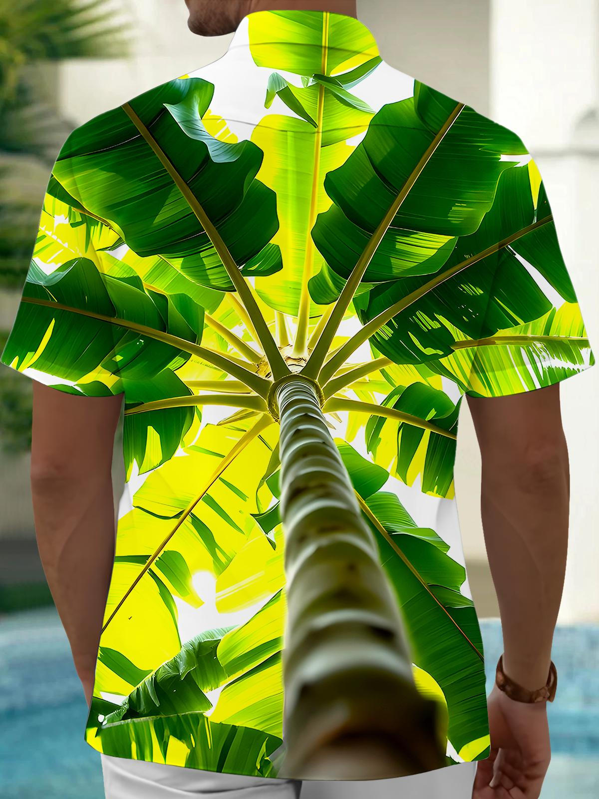 Hawaiian Tree Men's Pocket Short Sleeve Shirts