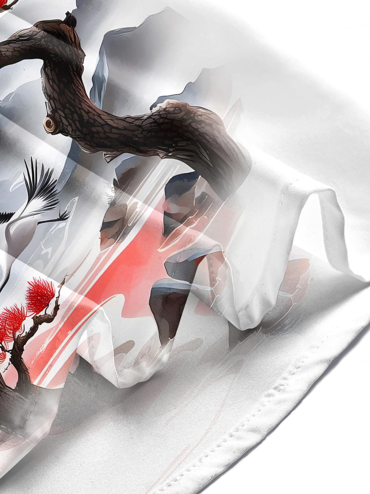 Mountain Egret Men's Pocket Short Sleeve Shirts