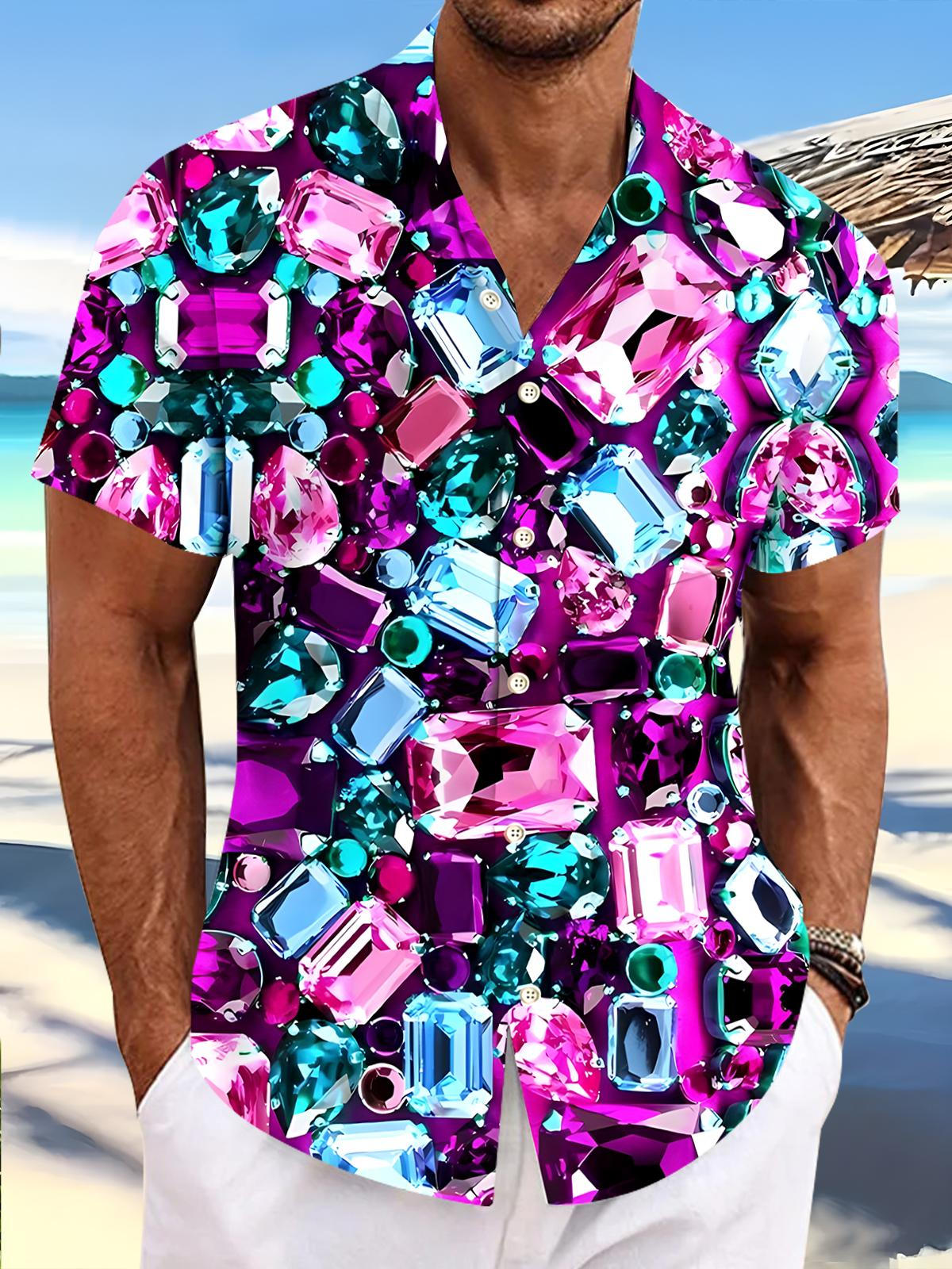 Jewelry Men's Pocket Short Sleeve Shirts