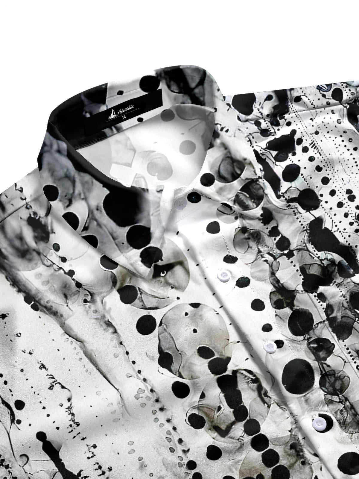 Abstract Men's Pocket Short Sleeve Shirts