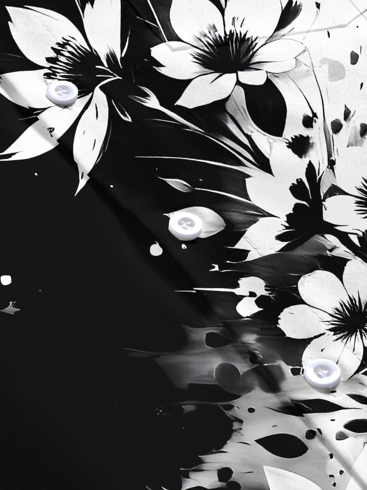 Floral Men's Pocket Short Sleeve Shirts