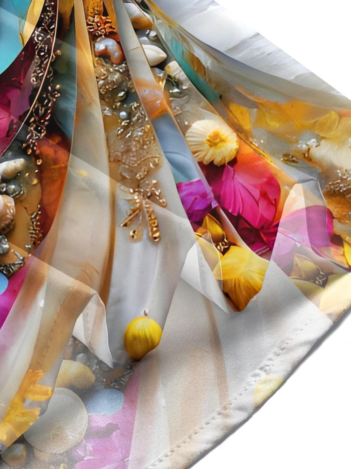 Art Shell-decorated Spiral Men's Pocket Long Sleeve Shirts