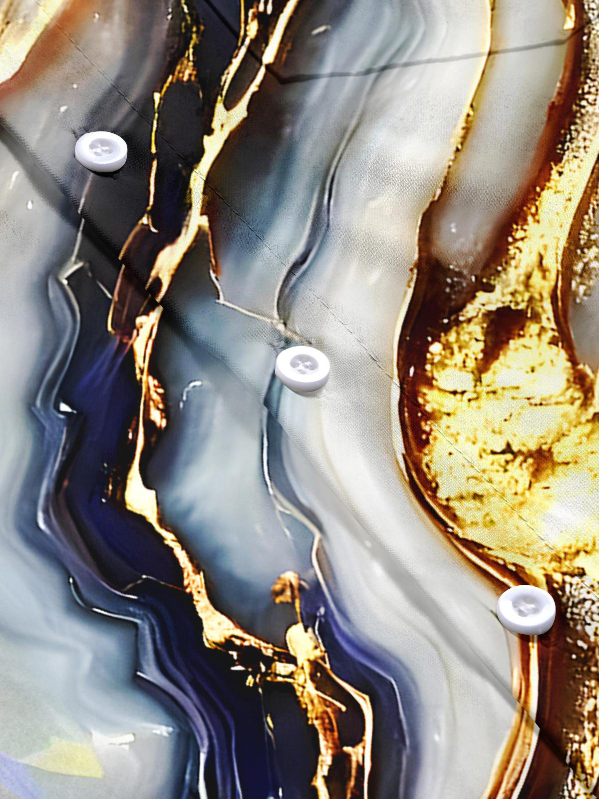 Abstract Men's Pocket Short Sleeve Shirts