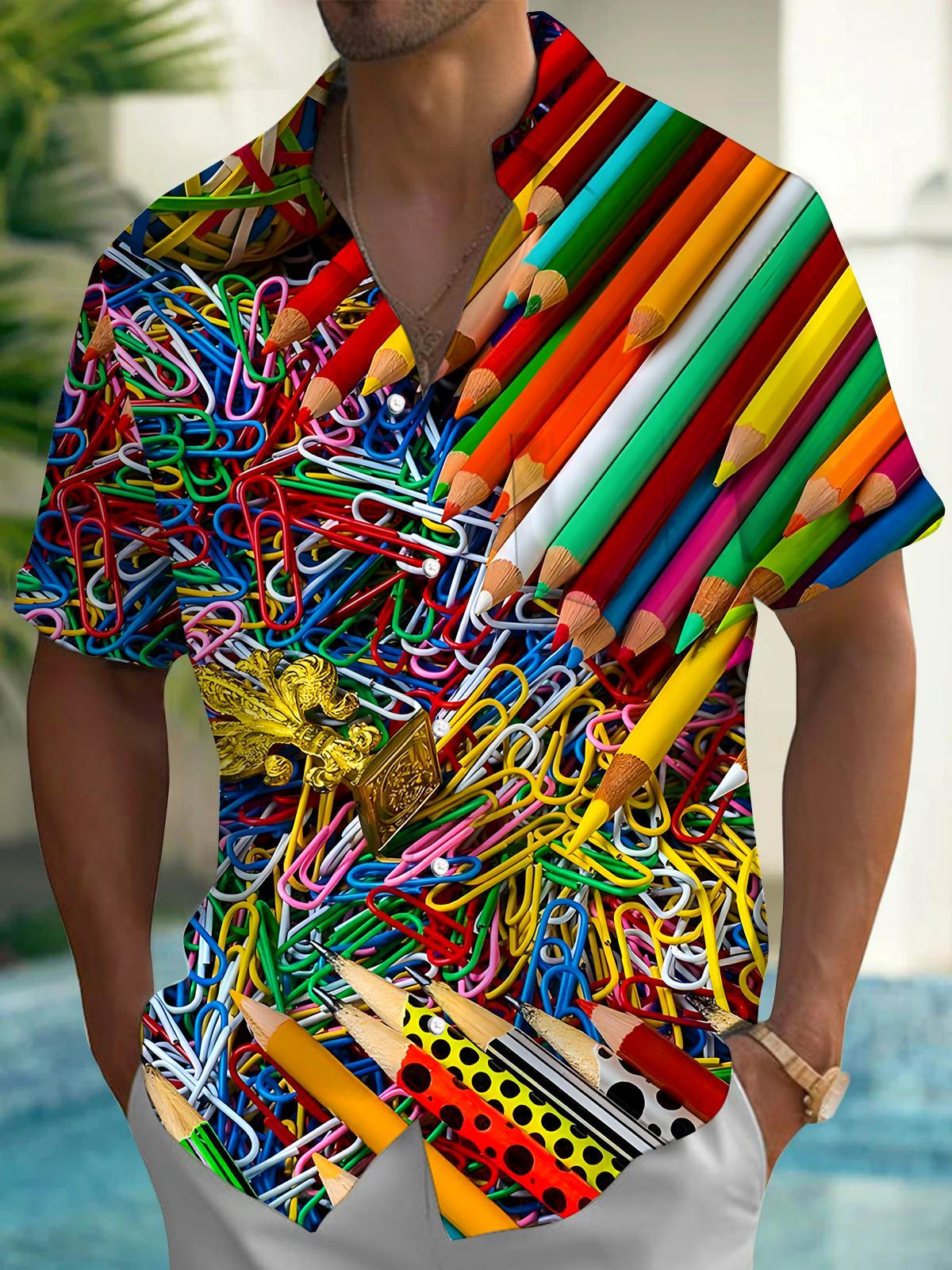 Brush Men's Pocket Short Sleeve Shirts