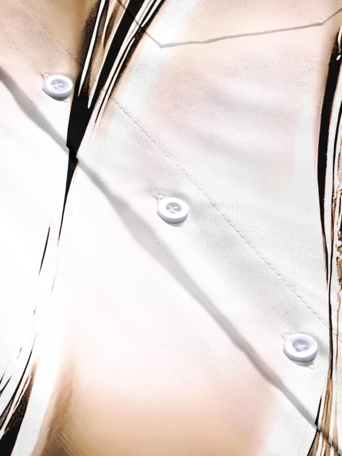 Abstract Men's Pocket Short Sleeve Shirts