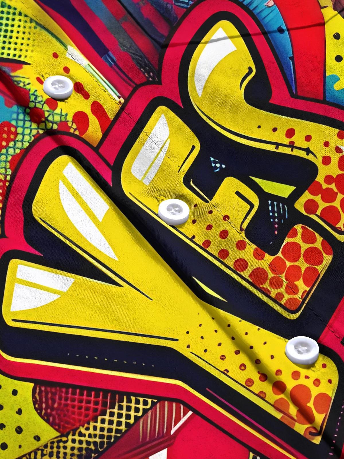 Tie Dye Funny Men's Pocket Short Sleeve Shirts