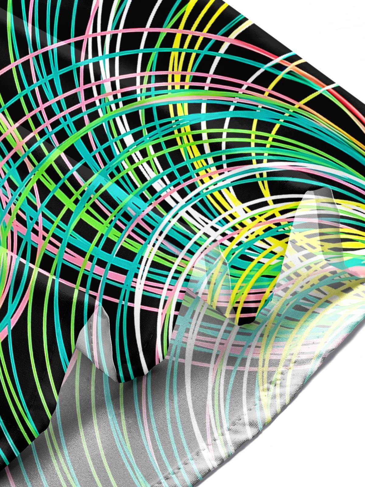 Geometry Circle Men's Pocket Short Sleeve Shirts