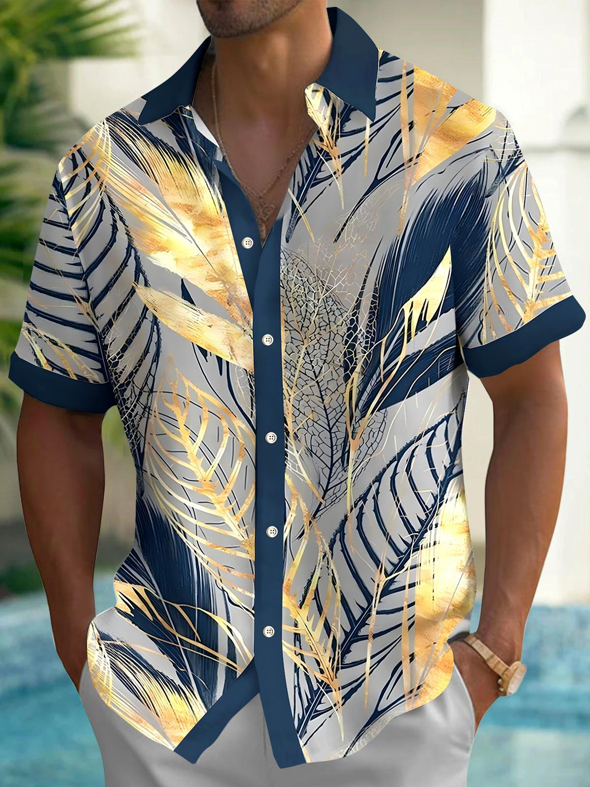 Leaf Men's Pocket Short Sleeve Shirts