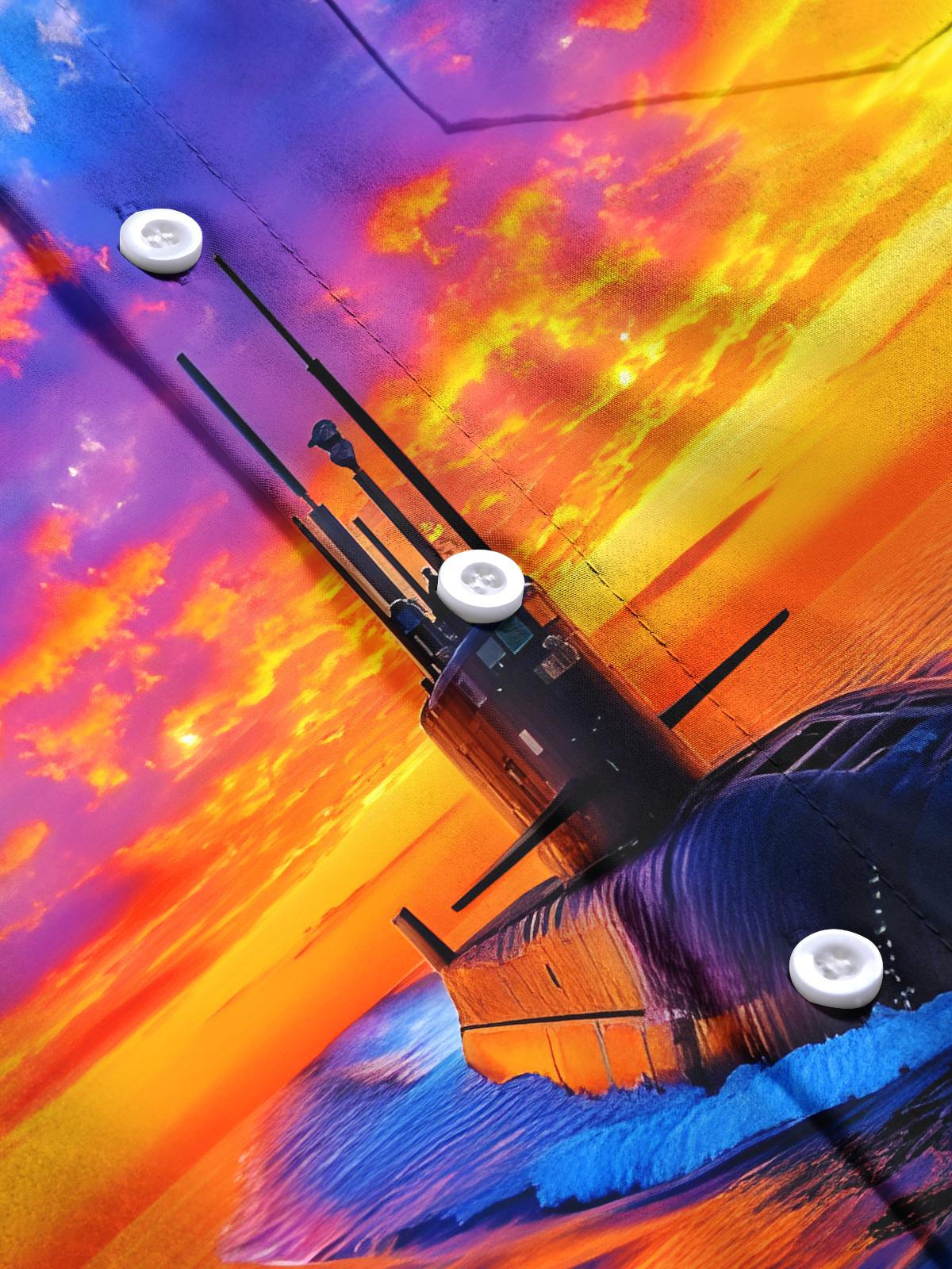 Submarine Men's Pocket Short Sleeve Shirts