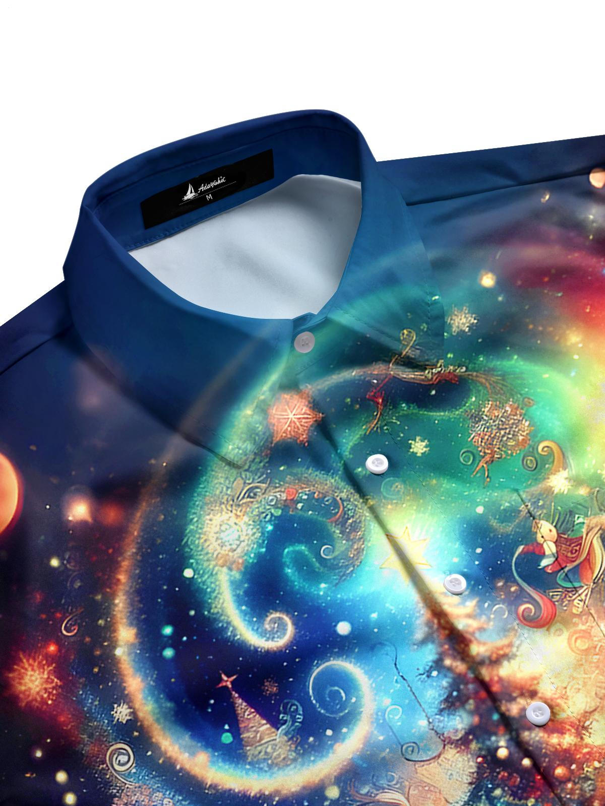 Christmas Men's Pocket Long Sleeve Shirts