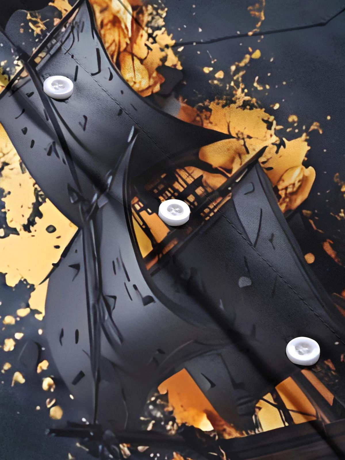 Boat Art Print Men's Pocket Short Sleeve Shirts