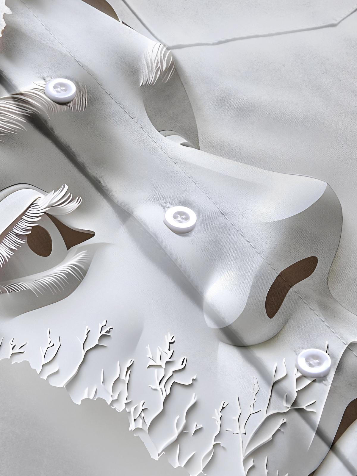 Sculpture Men's Pocket Short Sleeve Shirts