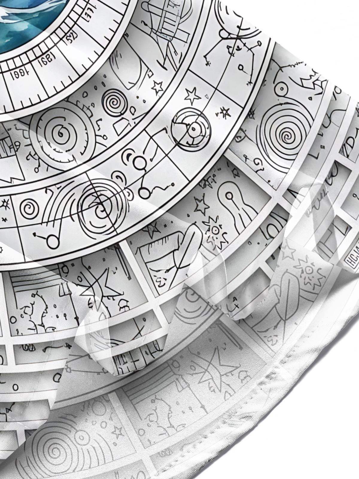 Sailboat Compass Print Men's Pocket Short Sleeve Shirts