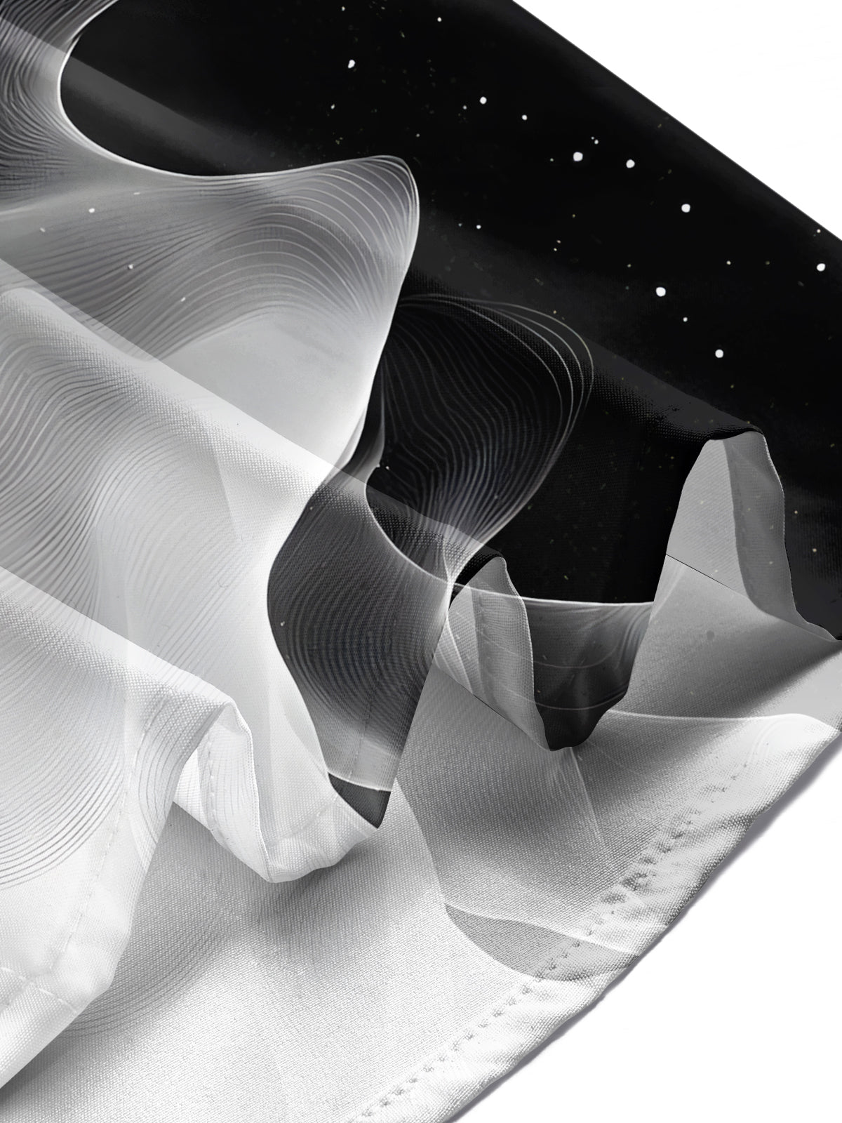 Gradient Line Print Men's Pocket Short Sleeve Shirts