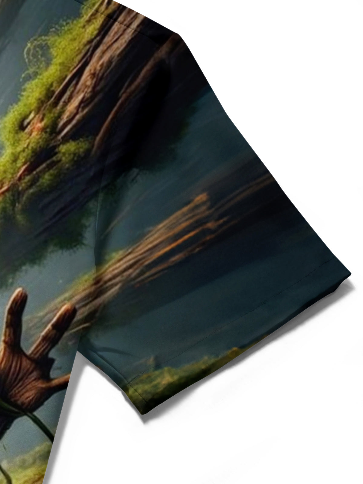 Funny Cartoon Art Print Men's Pocket Short Sleeve Shirts