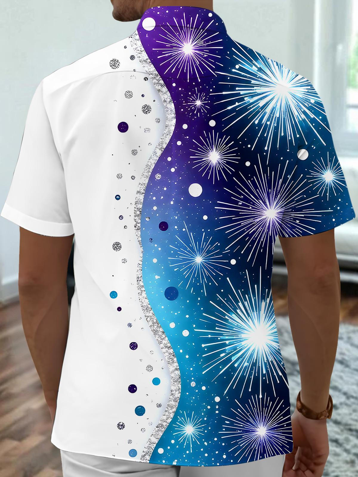 Firework Men's Pocket Short Sleeve Shirts
