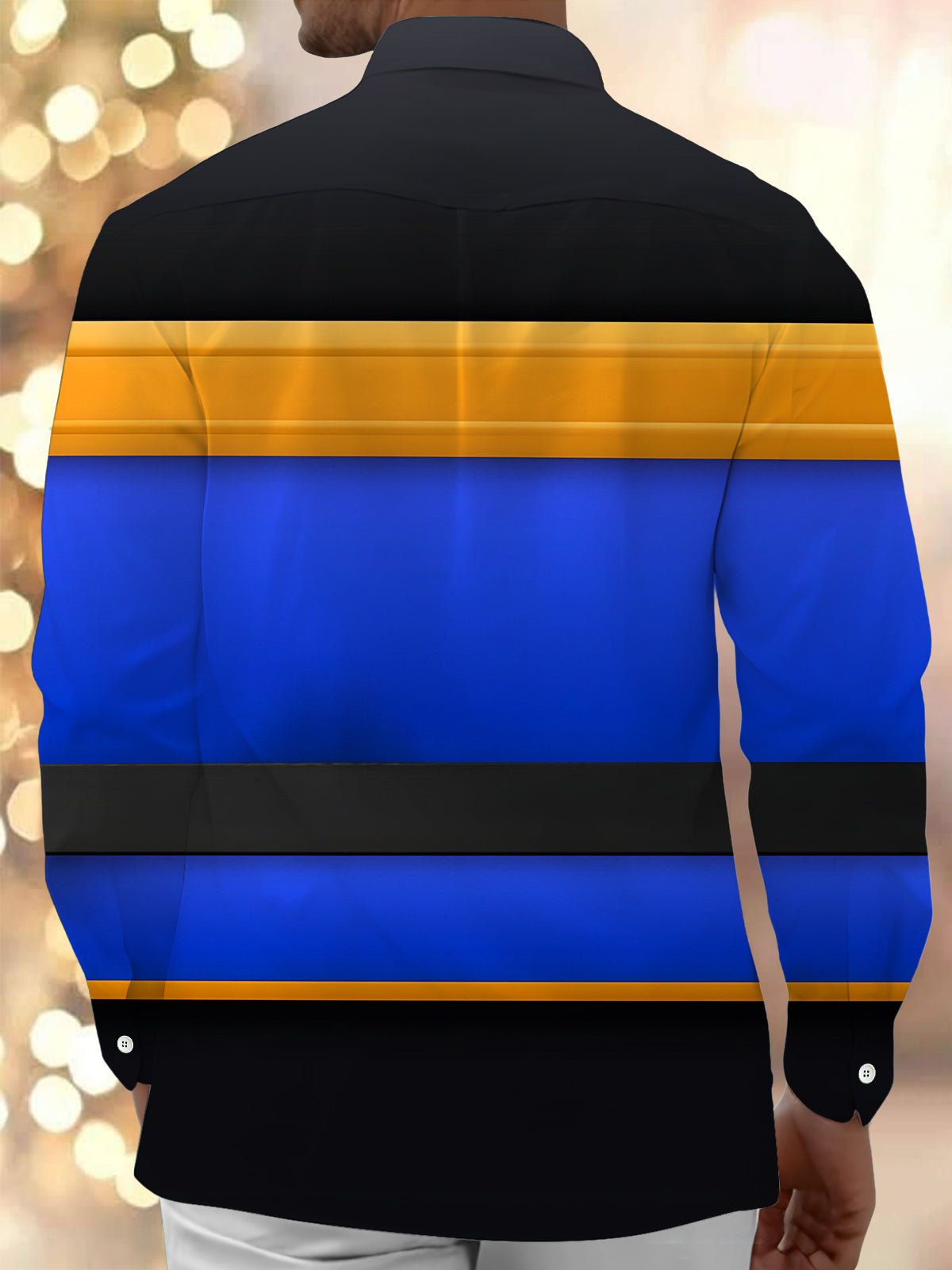 Fun Nutcracker Soldiers Men's Pocket Long Sleeve Shirts