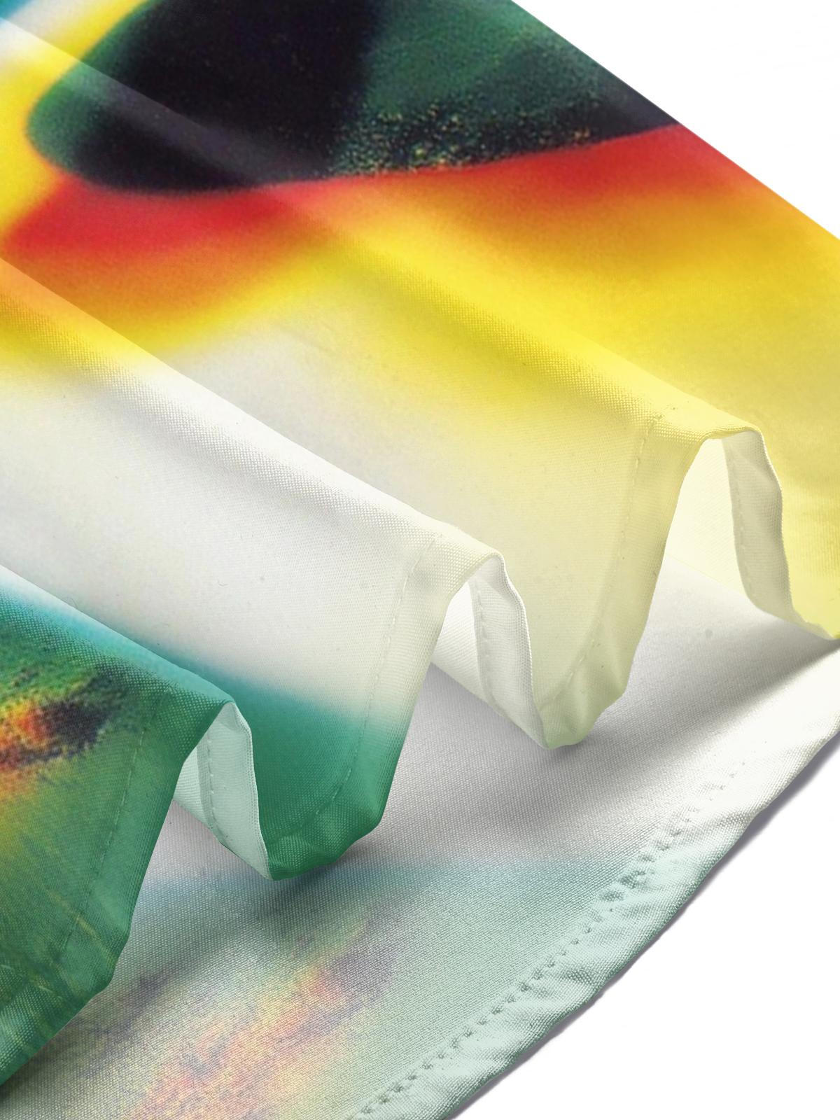 Abstract Tree Art Print Men's Pocket Short Sleeve Shirts