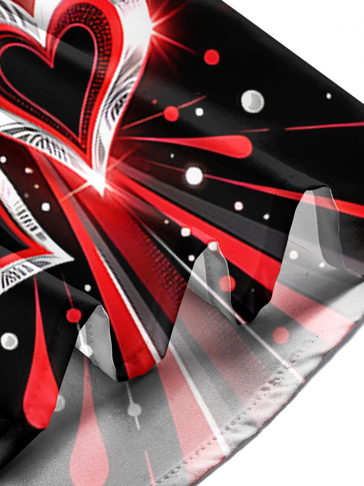 Heart Men's Pocket Short Sleeve Shirts