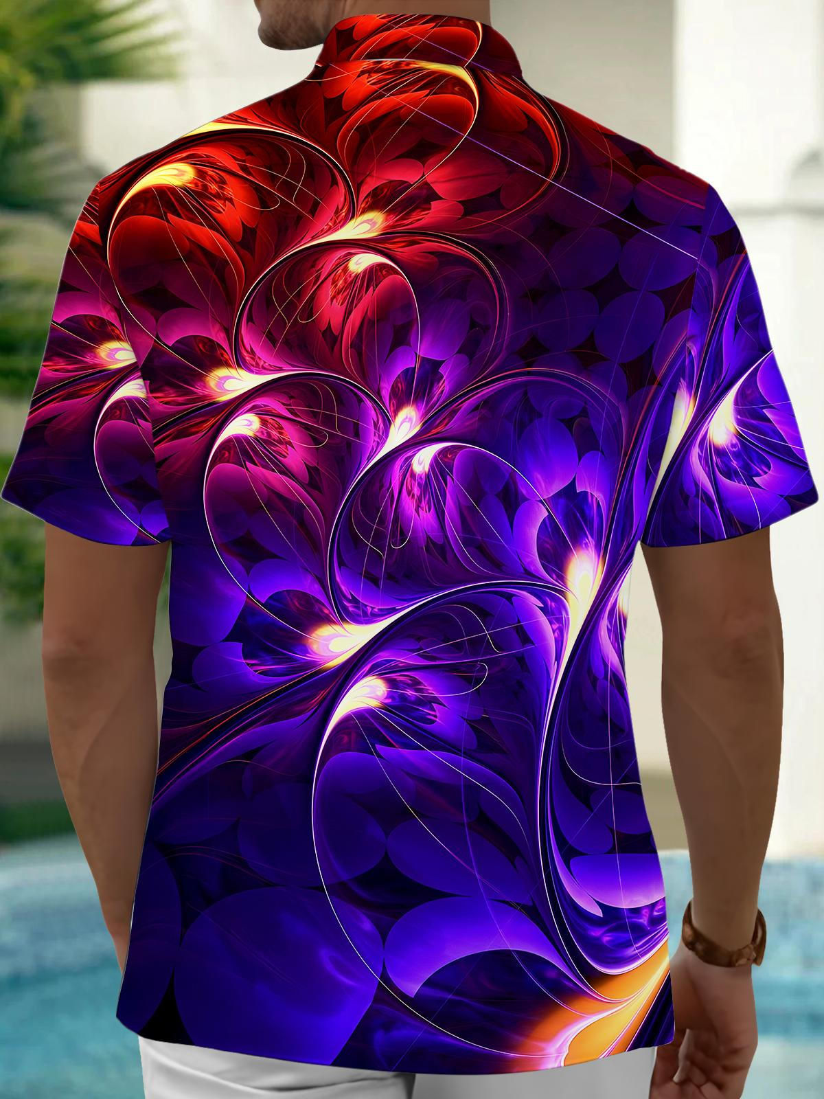Poker Men's Pocket Short Sleeve Shirts