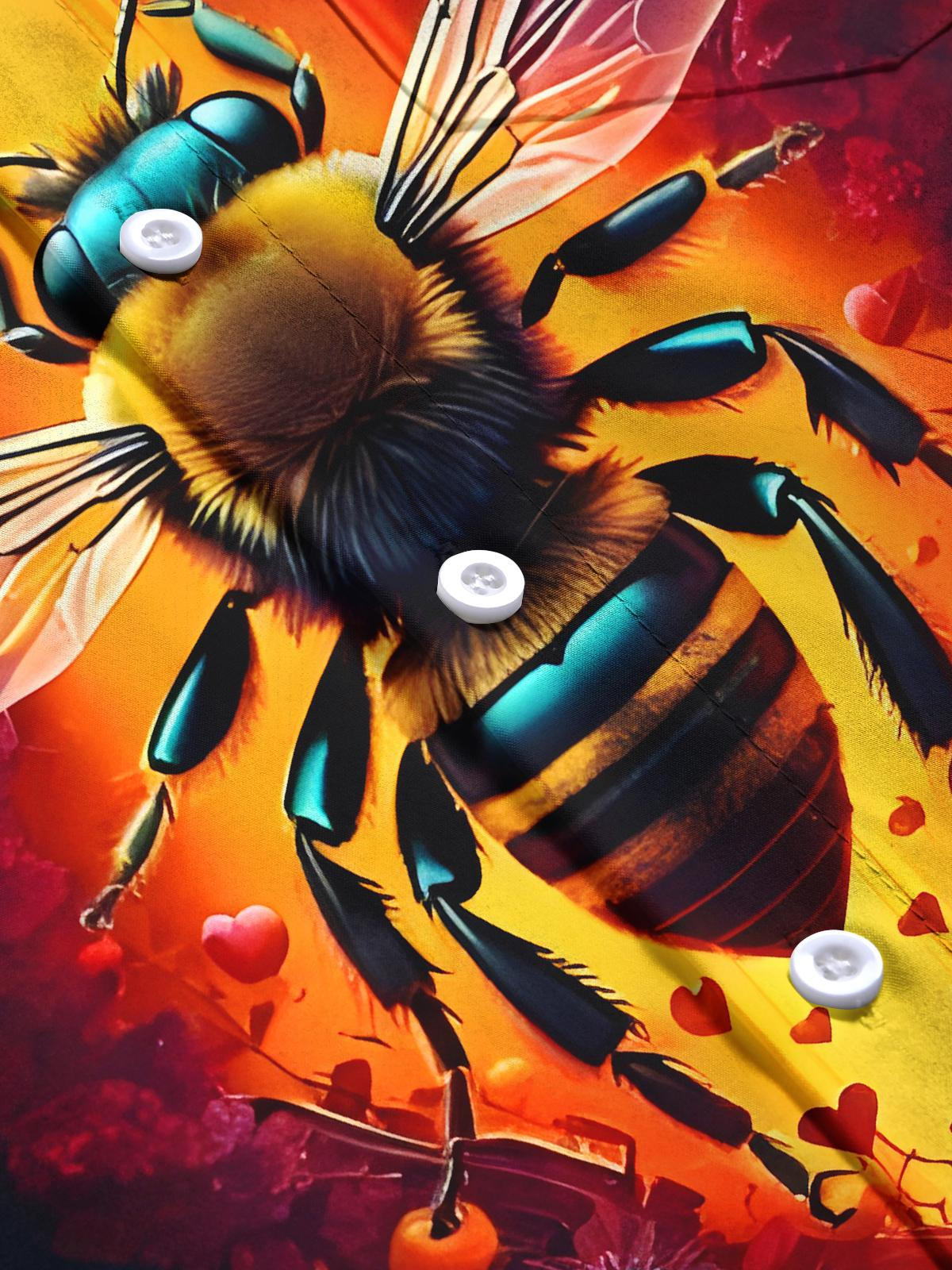 Bee Men's Pocket Short Sleeve Shirts