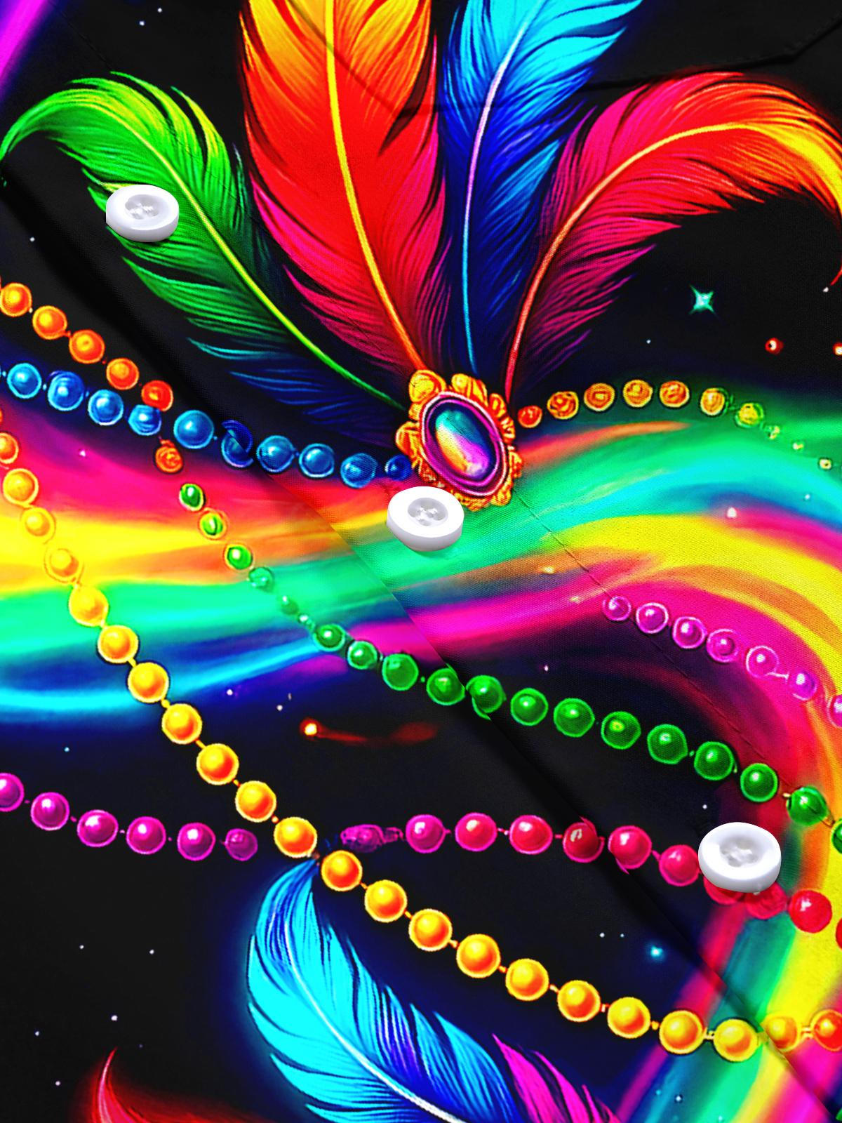 Feathers Men's Pocket Short Sleeve Shirts