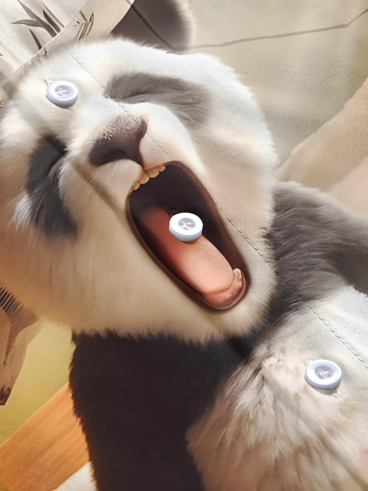 Panda Print Men's Pocket Short Sleeve Shirts