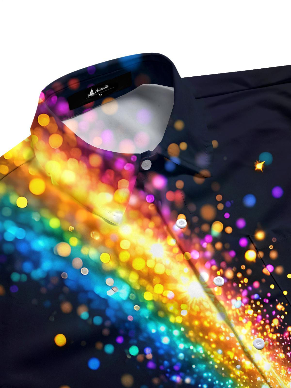 Tie Dye Men's Pocket Short Sleeve Shirts