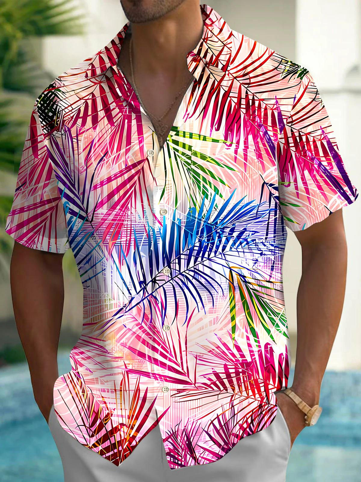 Leaf Men's Pocket Short Sleeve Shirts