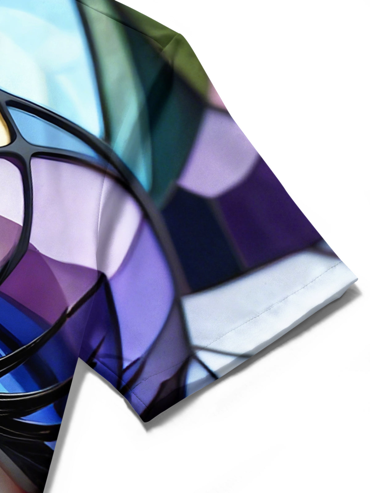 Eye Print Men's Pocket Short Sleeve Shirts