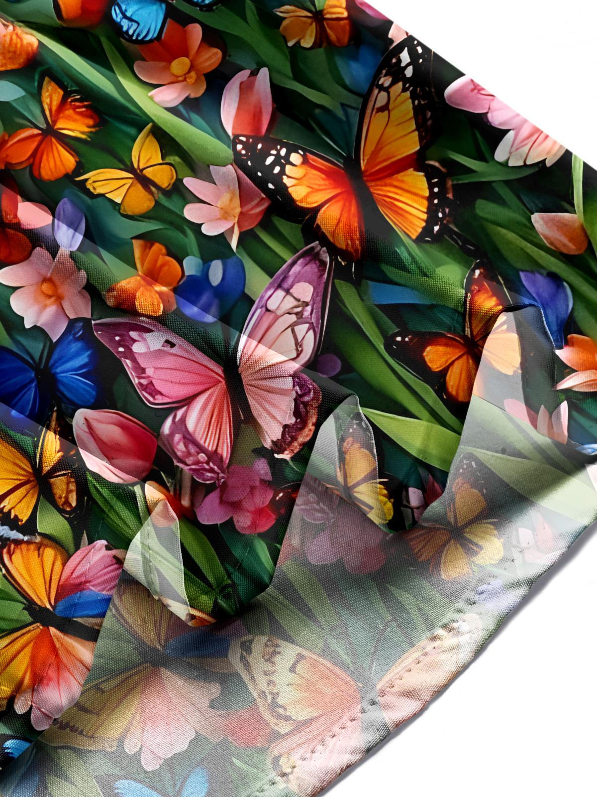 Butterfly Men's Pocket Short Sleeve Shirts