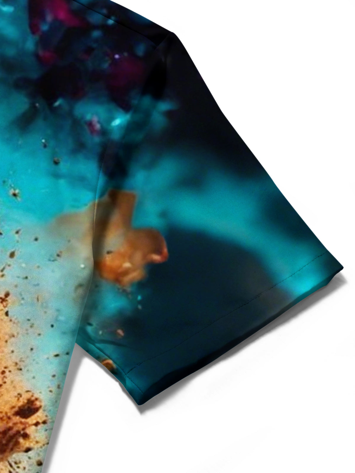 Cat Print Men's Pocket Short Sleeve Shirts