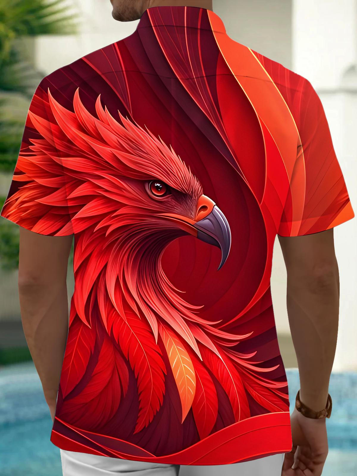 Bird Men's Pocket Short Sleeve Shirts