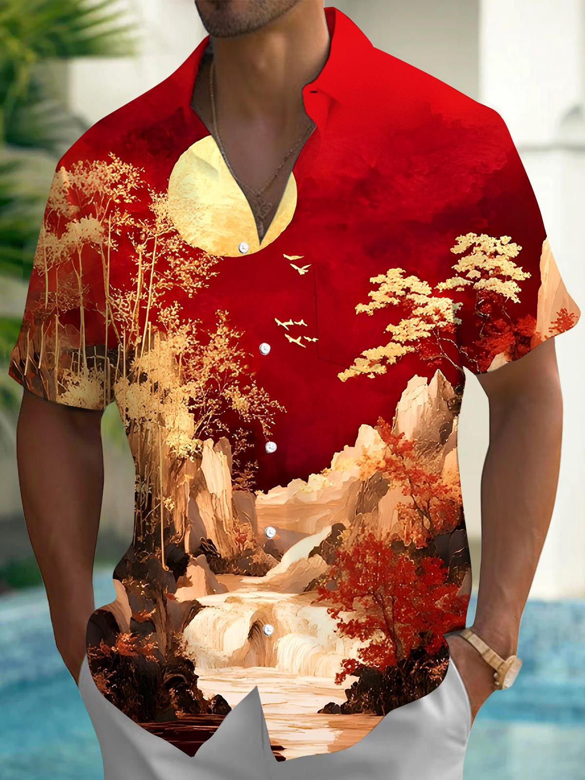 Mountain Tree Men's Pocket Short Sleeve Shirts