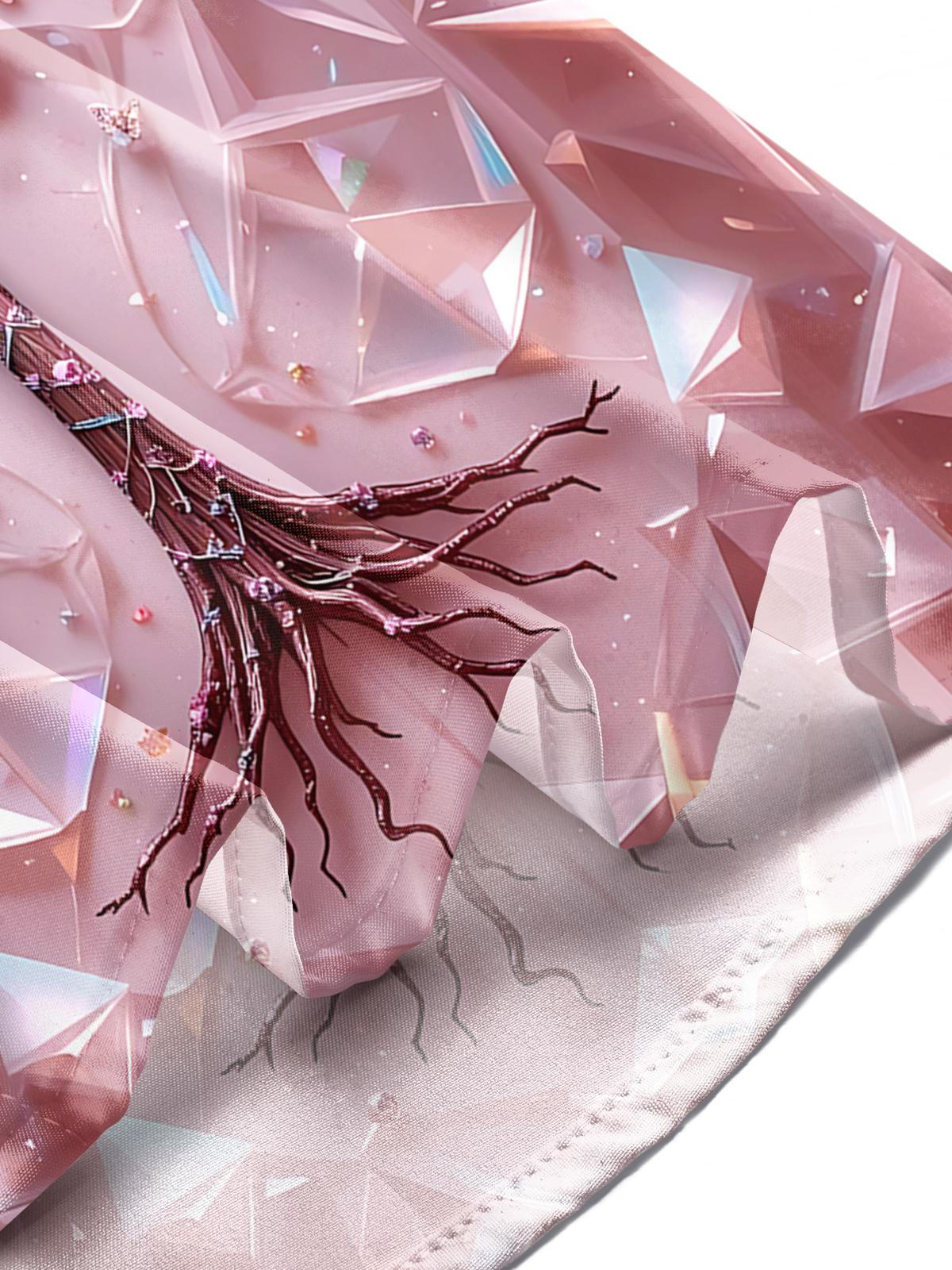 Butterfly Tree Print Men's Pocket Short Sleeve Shirts